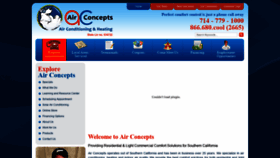 What Air-concepts.com website looked like in 2018 (5 years ago)
