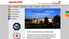 What Allclick.at website looked like in 2018 (5 years ago)
