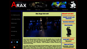 What Arax.de website looked like in 2018 (5 years ago)