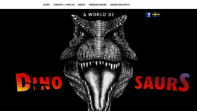 What Aworldofdinosaurs.com website looked like in 2018 (5 years ago)