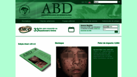 What Anaisdedermatologia.org.br website looked like in 2018 (5 years ago)