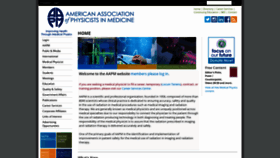 What Aapm.org website looked like in 2018 (5 years ago)