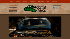 What Adamsribco.com website looked like in 2018 (5 years ago)