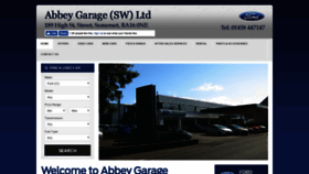 What Abbey-garage.co.uk website looked like in 2018 (5 years ago)