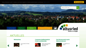 What Altusried.de website looked like in 2018 (5 years ago)