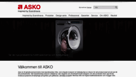 What Asko.se website looked like in 2018 (5 years ago)