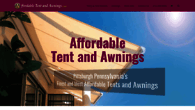 What Affordabletentandawnings.com website looked like in 2018 (5 years ago)