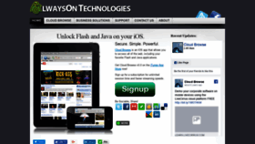 What Alwaysontechnologies.com website looked like in 2018 (5 years ago)
