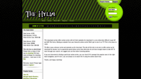 What Anime.thehylia.com website looked like in 2018 (5 years ago)