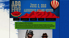 What Abqfolkfest.org website looked like in 2018 (5 years ago)