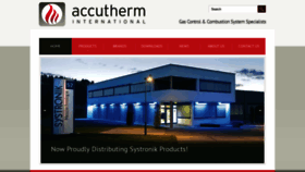 What Accutherm.com.au website looked like in 2018 (5 years ago)