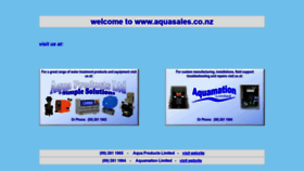 What Aquasales.co.nz website looked like in 2018 (5 years ago)
