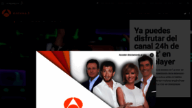What Antena3tv.es website looked like in 2018 (5 years ago)