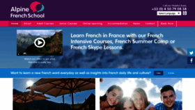 What Alpinefrenchschool.com website looked like in 2018 (5 years ago)