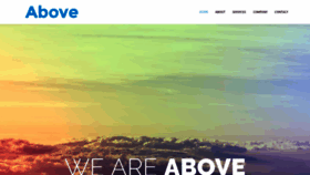 What Above.company website looked like in 2018 (5 years ago)
