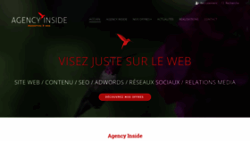 What Agency-inside.com website looked like in 2018 (5 years ago)