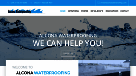 What Alconawaterproofing.com website looked like in 2018 (5 years ago)