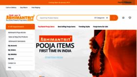 What Abhimantrit.com website looked like in 2018 (5 years ago)