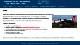 What Airportwesttransfers.com.au website looked like in 2018 (5 years ago)