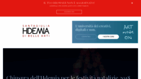 What Accademiasantagiulia.it website looked like in 2018 (5 years ago)