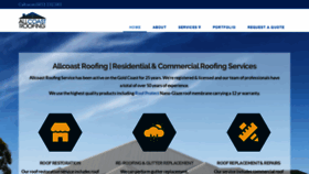 What Allcoastroofing.com.au website looked like in 2018 (5 years ago)