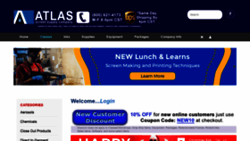 What Atlasscreensupply.com website looked like in 2018 (5 years ago)