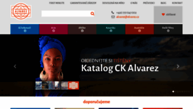 What Alvarez.cz website looked like in 2018 (5 years ago)