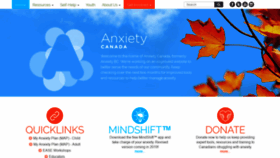 What Anxietybc.com website looked like in 2018 (5 years ago)