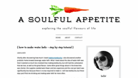 What Asoulfulappetite.com website looked like in 2018 (5 years ago)