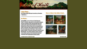 What Artshaiti.com website looked like in 2018 (5 years ago)