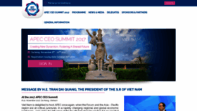 What Apecceosummit2017.com.vn website looked like in 2018 (5 years ago)