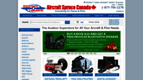 What Aircraftspruce.ca website looked like in 2018 (5 years ago)