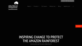 What Amazonaid.org website looked like in 2018 (5 years ago)