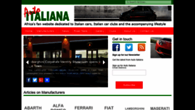 What Autoitaliana.co.za website looked like in 2018 (6 years ago)