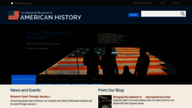 What Americanhistory.si.edu website looked like in 2018 (5 years ago)