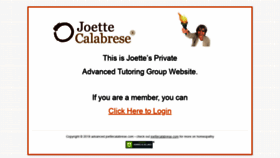What Advanced.joettecalabrese.com website looked like in 2019 (5 years ago)