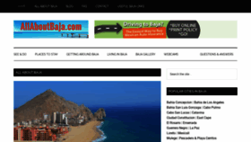 What Allaboutbaja.com website looked like in 2019 (5 years ago)