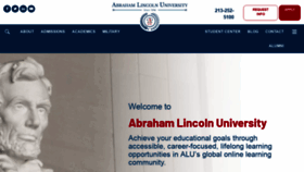 What Alu.edu website looked like in 2019 (5 years ago)