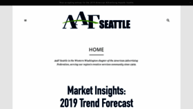 What Aafseattle.com website looked like in 2019 (5 years ago)