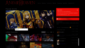 What Animeheaven.xyz website looked like in 2019 (5 years ago)