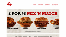 What Arbys.ca website looked like in 2019 (5 years ago)