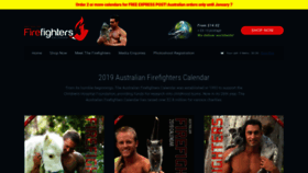 What Australianfirefighterscalendar.com website looked like in 2019 (5 years ago)