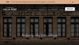 What Aubergeduvieuxport.com website looked like in 2019 (5 years ago)