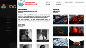 What Aryaoffshore.com website looked like in 2019 (5 years ago)