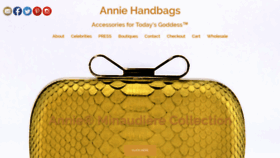 What Anniebags.com website looked like in 2019 (5 years ago)