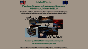 What Artistsofmaine.com website looked like in 2019 (6 years ago)