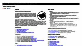 What Agorism.info website looked like in 2019 (5 years ago)