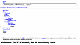 What Aimbot.org website looked like in 2019 (5 years ago)