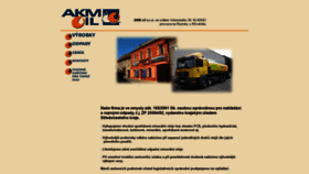 What Akm-oil.cz website looked like in 2019 (5 years ago)