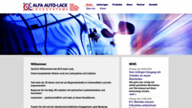 What Alfa-autolack.de website looked like in 2019 (7 years ago)